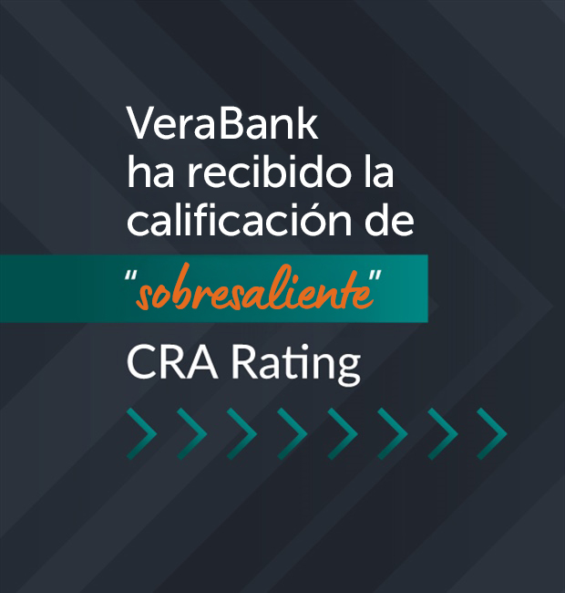VeraBank obtiene la calificación de la CRA de "sobresaliente", lo que destaca su compromiso continuo con...